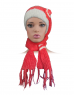 Women Woolen Muffler and Cap for Women Orange